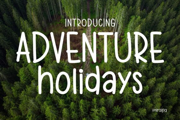 Adventure Holidays: A Charming Handwritten Font for Crafters