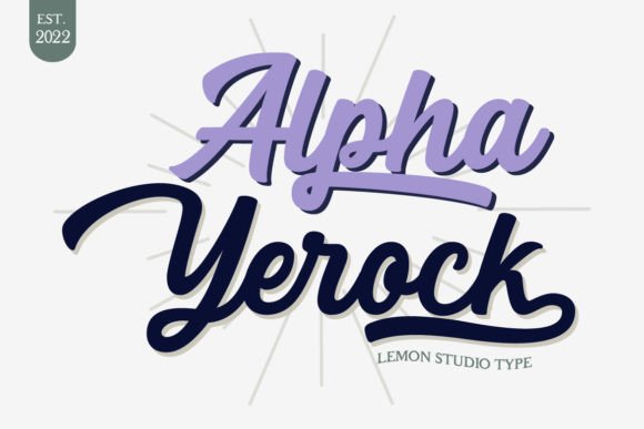Alpha Yerock: A Bold Script Font for Crafters and Creators