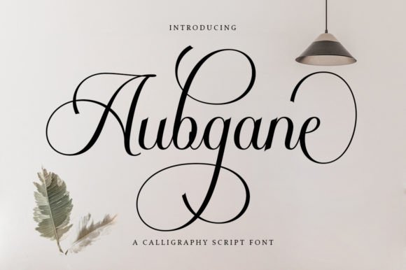 Aubgane: A Classy Script Font for Elegant Campaigns