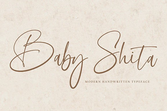 Baby Shita: A Delicate Handwritten Font for Romantic Designs