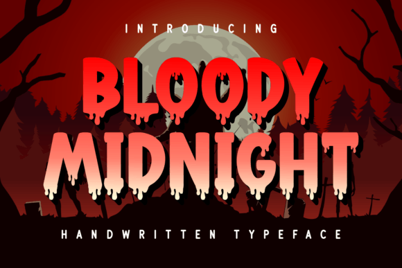 Bloody Midnight: A Spooky and Mysterious Display Font