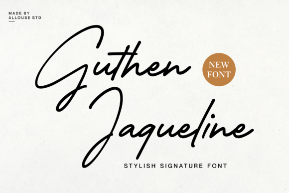 Bring Your Creations to Life with Guthen Jaqueline Font