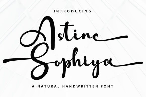 Elevate Your Brand with Astine Sophiya Font