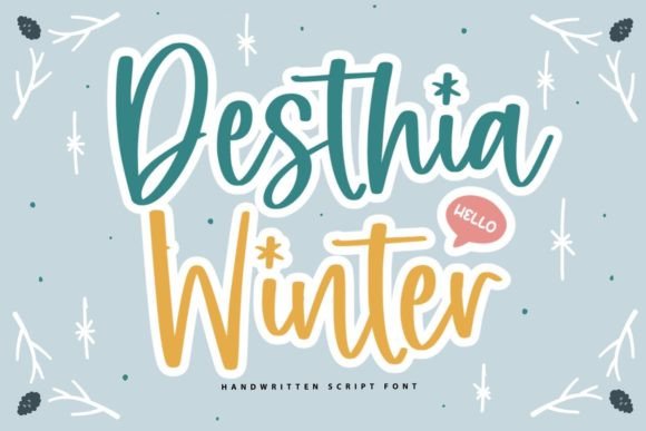 Elevate Your Web Design with Desthia Winter Font