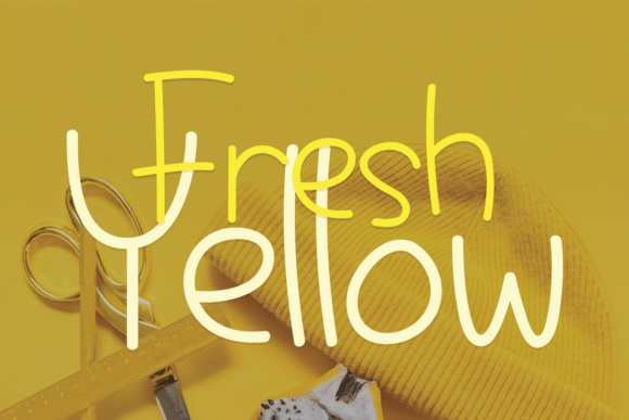 Enhance Your Brand with Fresh Yellow Font