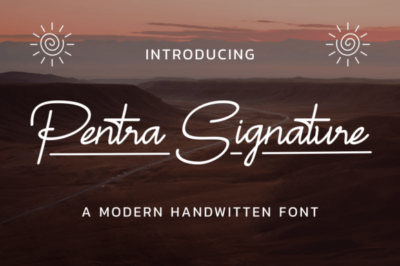 Enhance Your Brand with Pentra Signature Font