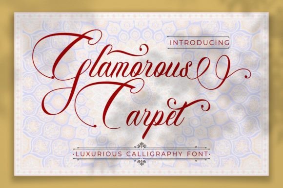 Enhance Your Web Design with Glamorous Carpet Font