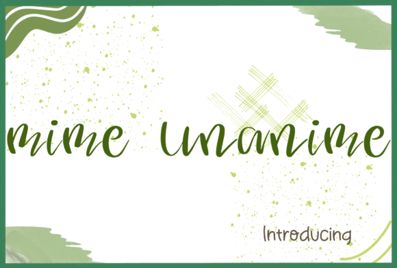 Enhance Your Web Design with Mime Unanime Font