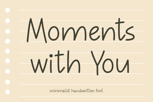 Introducing Moments with You: A Chic Handwritten Font