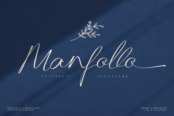 Manfollo: A Charming Script Font for Elegant Publications