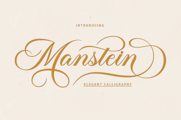 Manstein: A Stylish Script Font for Crafters and Makers