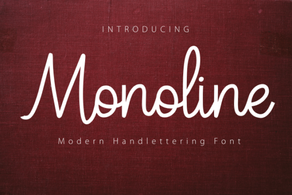 Monoline: The Graceful Script Font for Your Brand