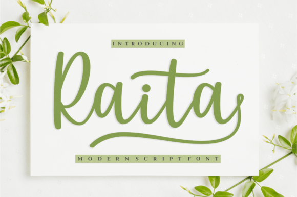 Raita: A Charming Script Font for Crafters and Creators