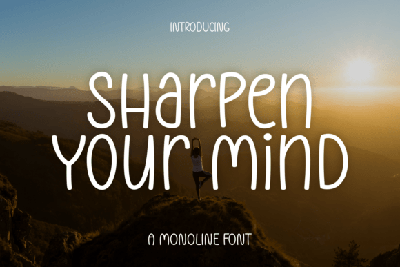 Sharpen Your Mind: A Versatile Handwritten Font for Editorial Design