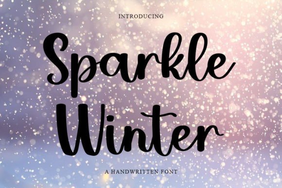 Sparkle Winter: A Handwritten Font for Elegant Editorial Design