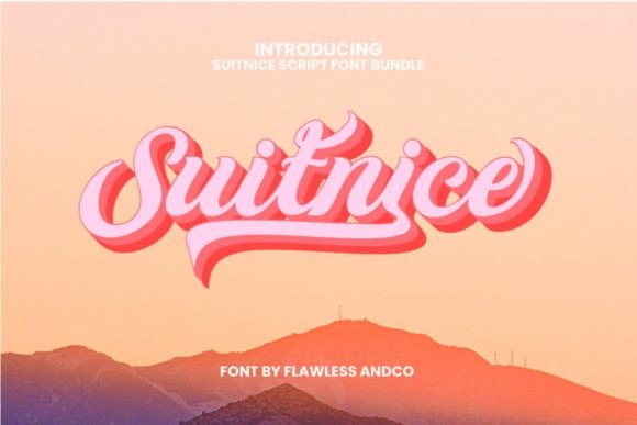 Suitnice: The Retro Groovy Script Font for Web Design